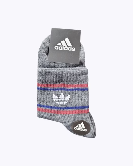 جوراب پسرانه طرح سه خط adidas